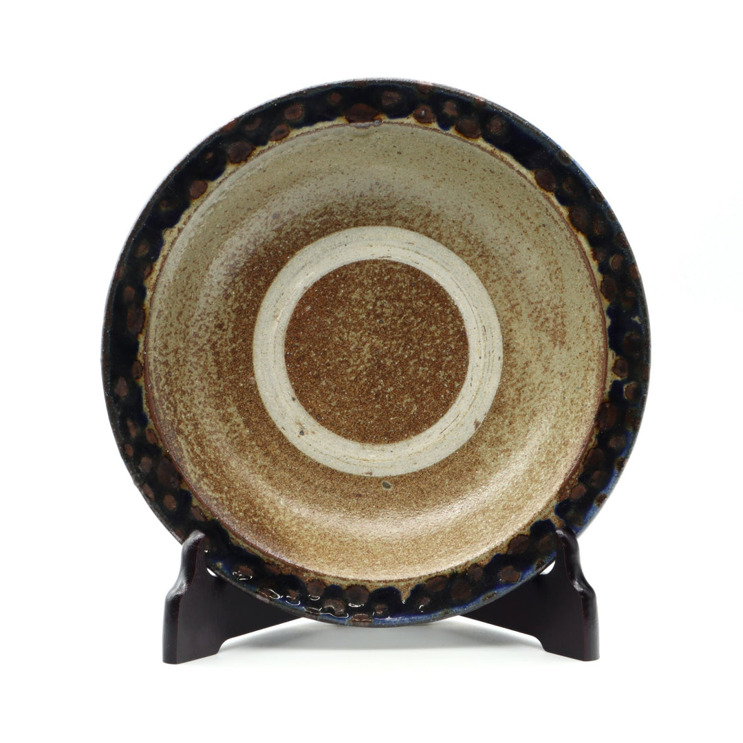 ふち平　8寸皿　蛇の目