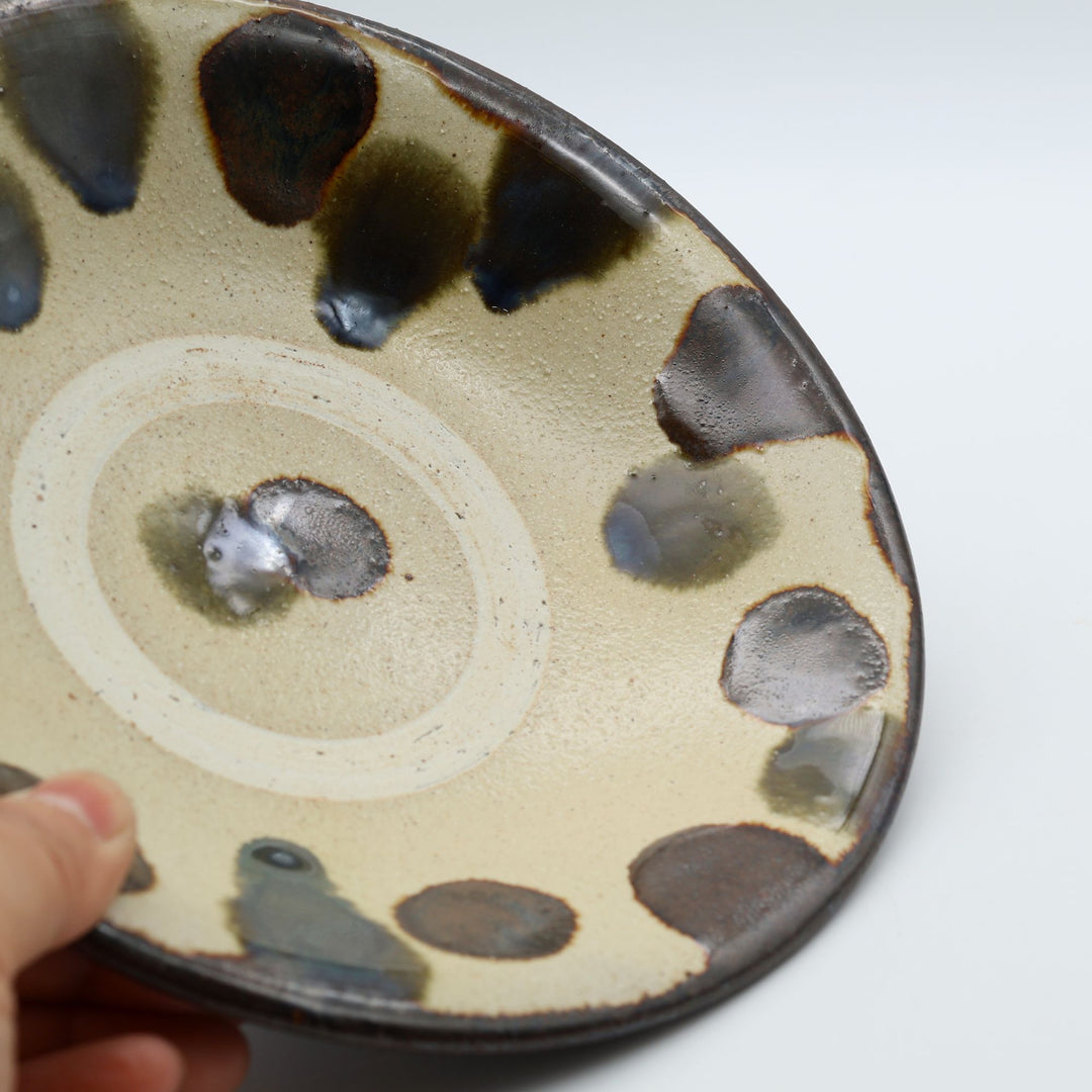 6寸皿　蛇の目　E