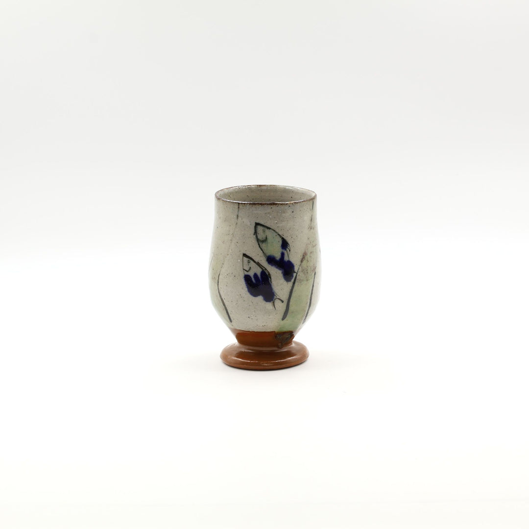 沖縄のやちむん　工房エクレシア　ゴブレット さかな模様