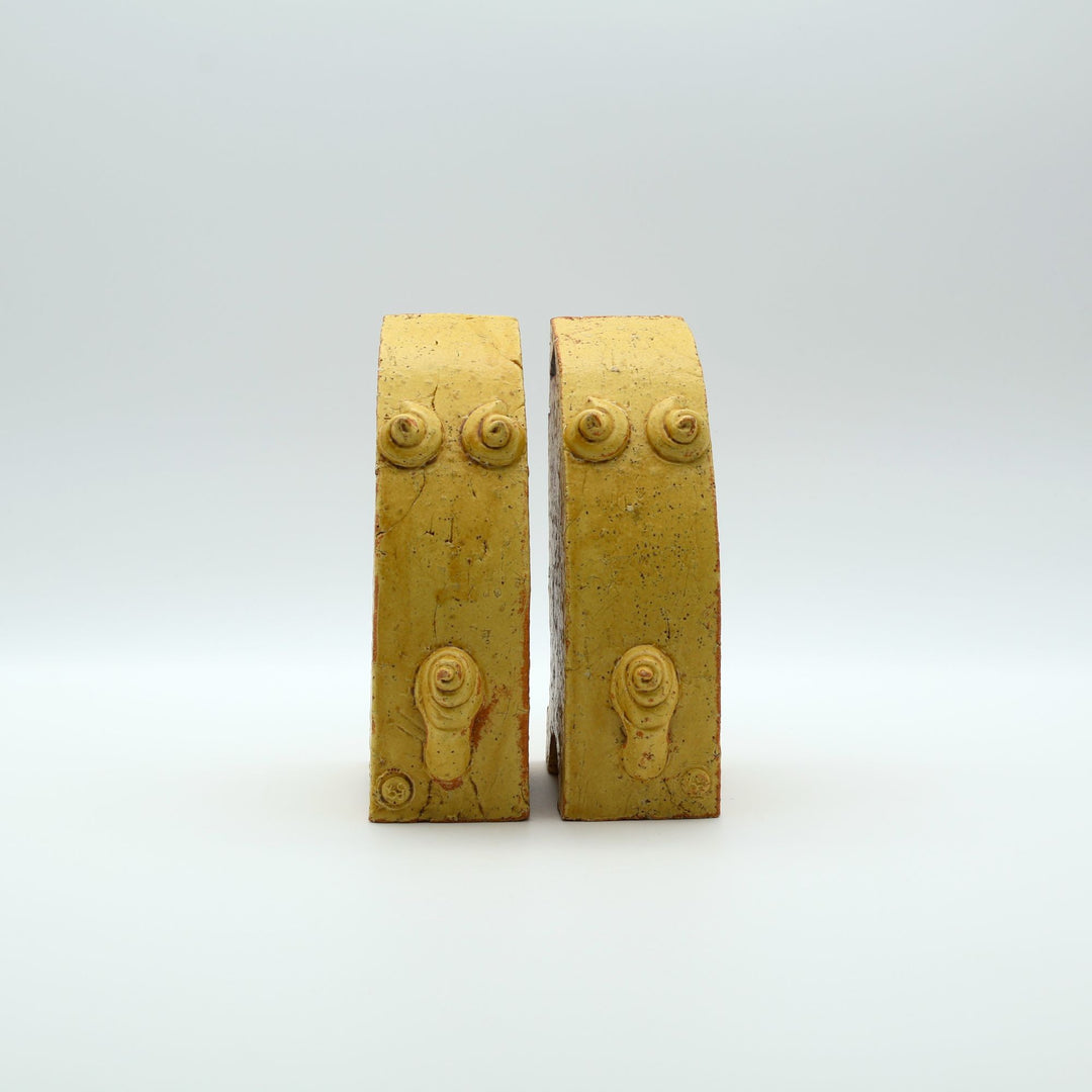 陶factory509のシーサーブックスタンド　黄色　