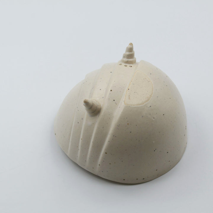 新しいやちむん　陶factory509　貝がら小鉢　白