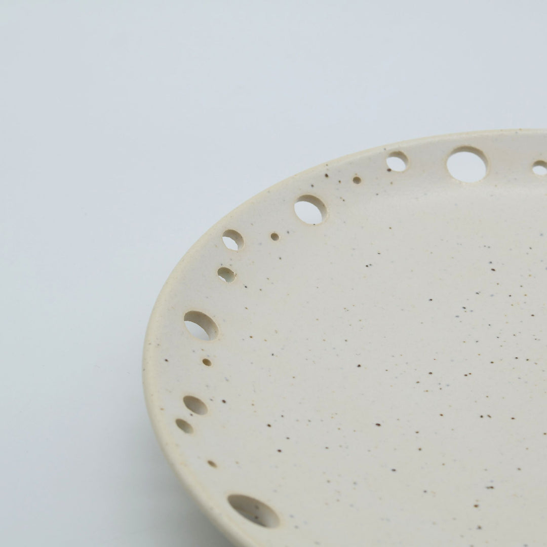 陶factory509のバブルプレート　白色