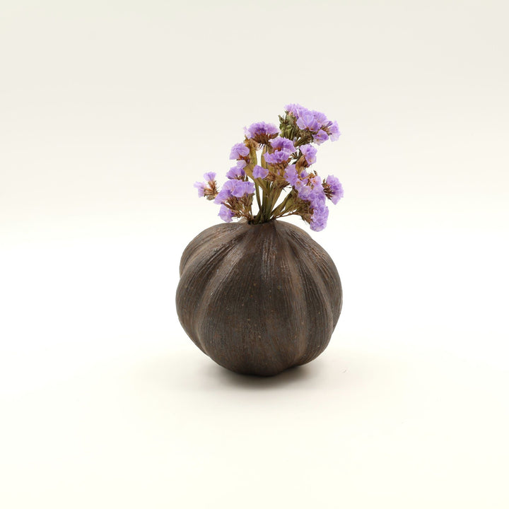 鉄釉一輪挿し　M46