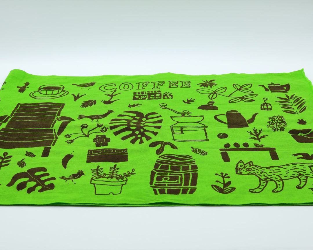 手ぬぐい　珈琲