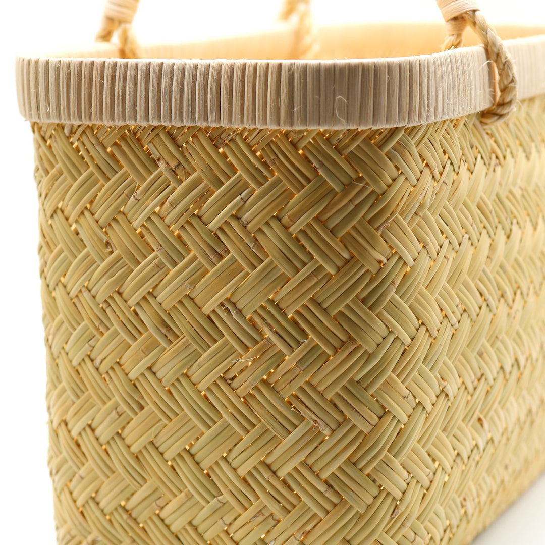 鳥越スズ竹かごバッグ  市場かご  尺
