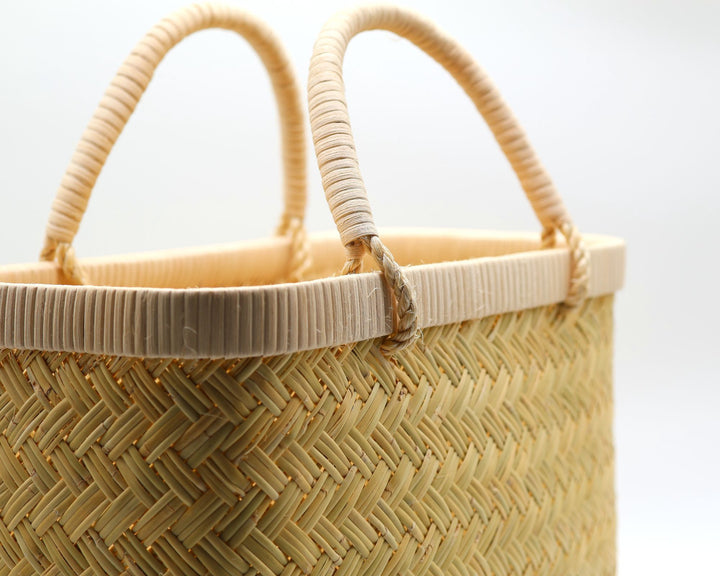 鳥越スズ竹かごバッグ  市場かご  尺