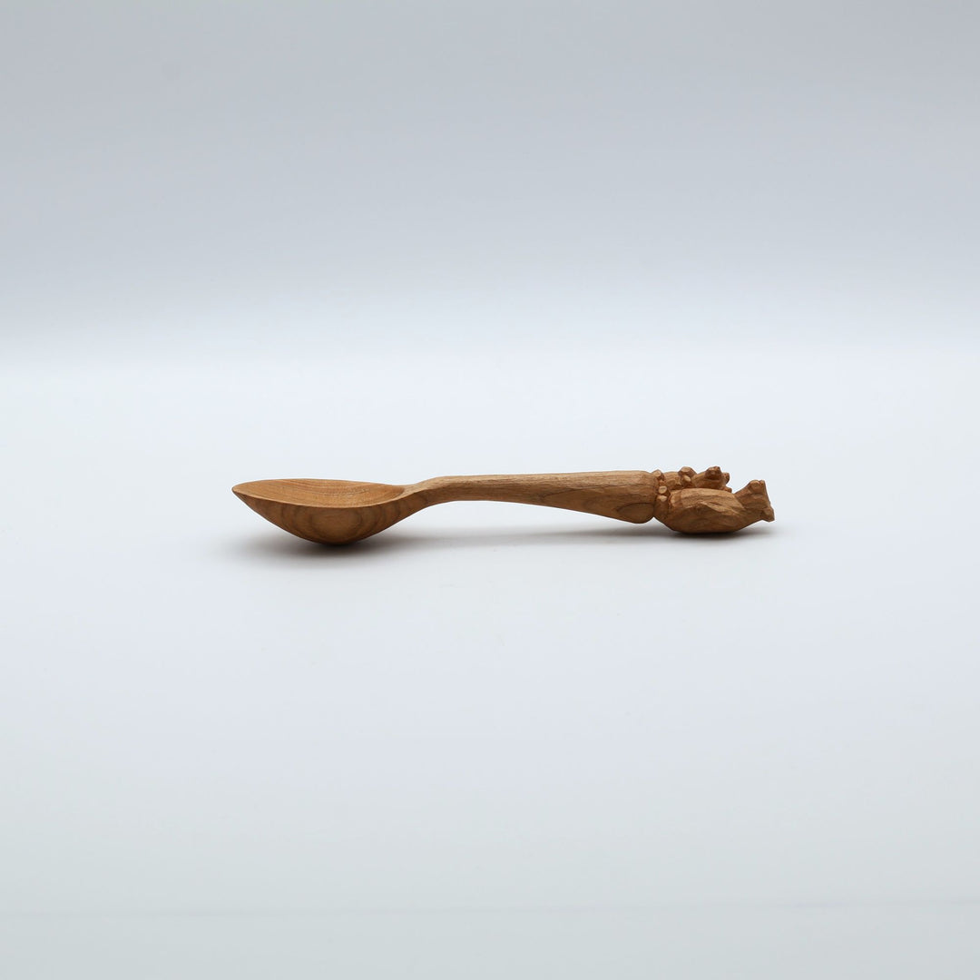 木彫り熊のスプーン　大　親子くま