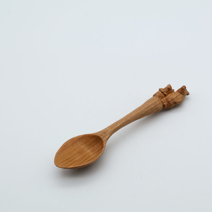 木彫り熊のスプーン　大　親子くま