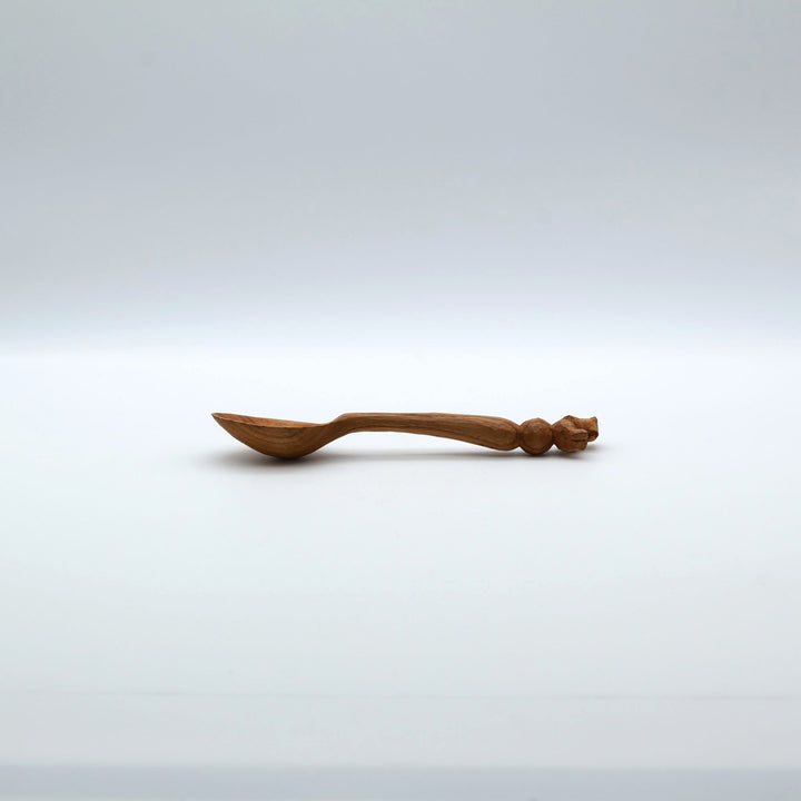 木彫り熊のスプーン　大　玉乗りくま