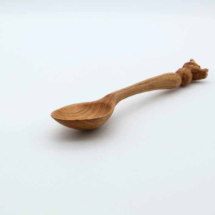 木彫り熊のスプーン　大　玉乗りくま