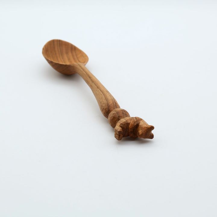 木彫り熊のスプーン　大　玉乗りくま