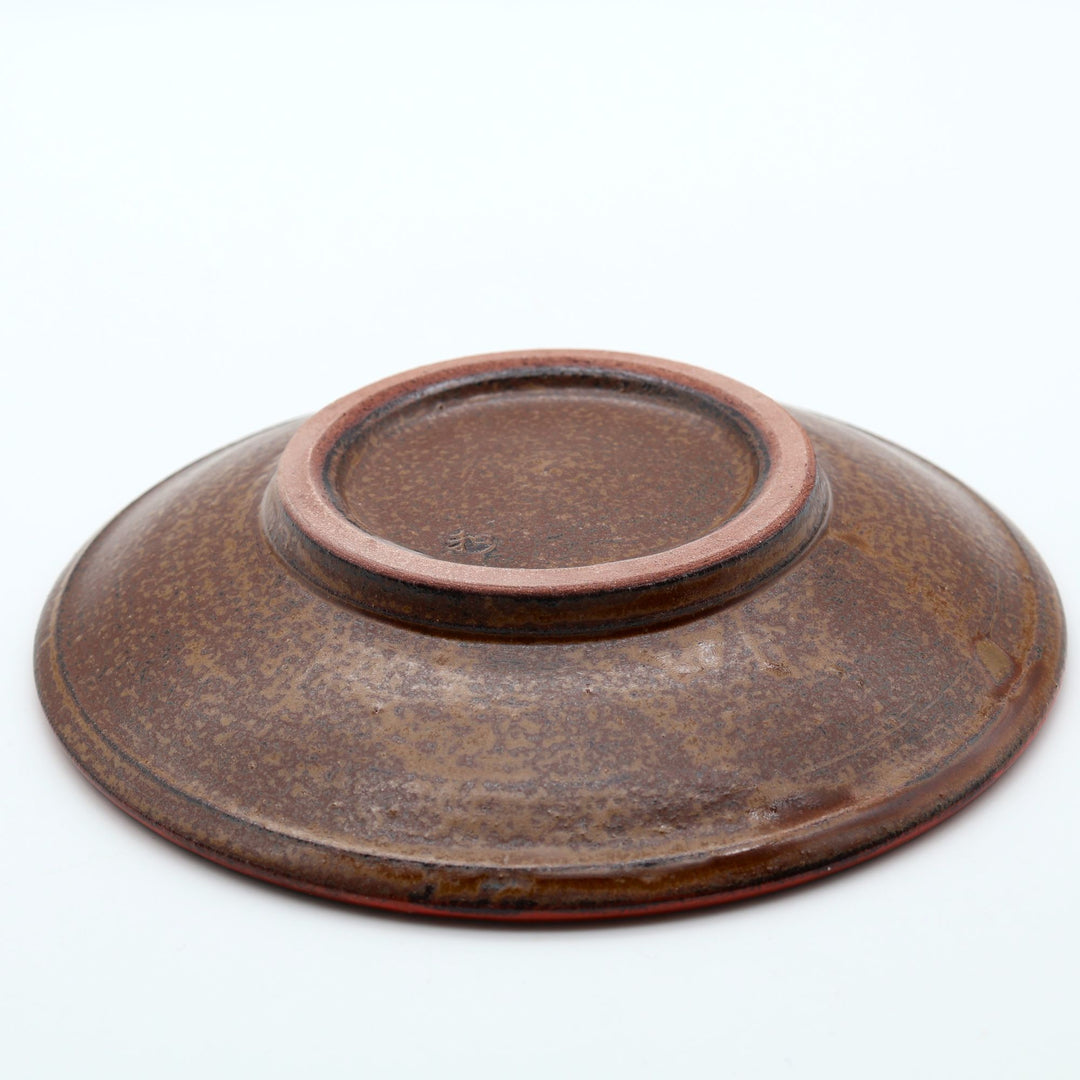 小石原焼マルワ窯5寸皿裏側