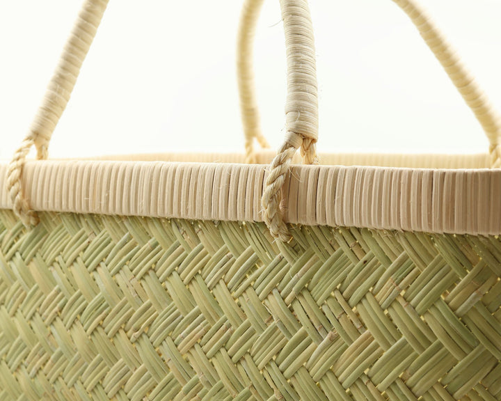 岩手県 鳥越の竹細工  市場かご 尺3寸 底竹入れ 極上品