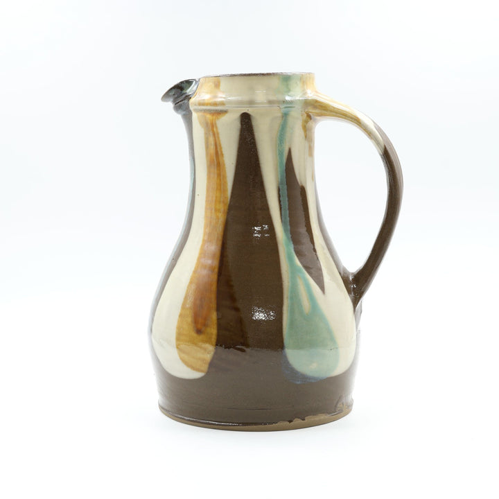 小鹿田焼 坂本浩二窯  8寸ピッチャー 三彩流し