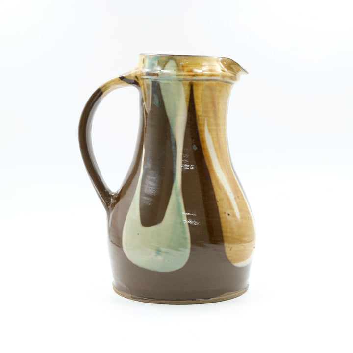 小鹿田焼 坂本浩二窯  8寸ピッチャー 三彩流し