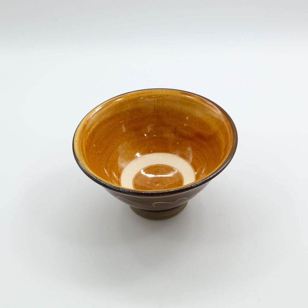 小鹿田焼 坂本浩二窯  4寸 飯碗 飴  2026年初窯もの