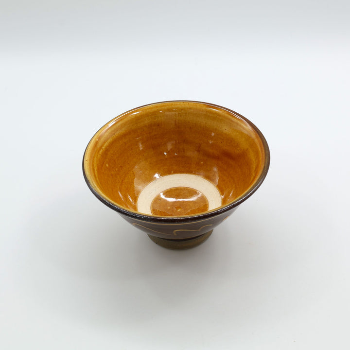 小鹿田焼 坂本浩二窯  4寸 飯碗 飴  2026年初窯もの