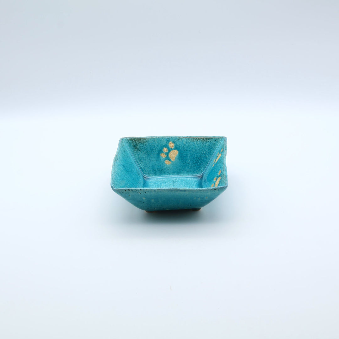 丹波 源右衛門窯 市野太郎 作  角小鉢 あしあと