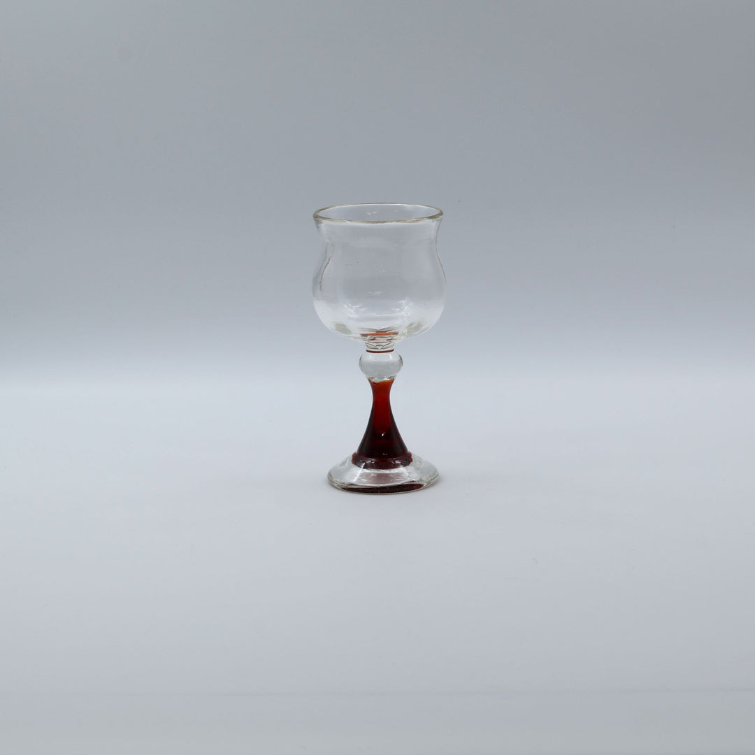西川孝次 吹きガラス工房 ステム赤ワイングラス　 琉球ガラスと倉敷硝子が美しく融合したガラス工芸