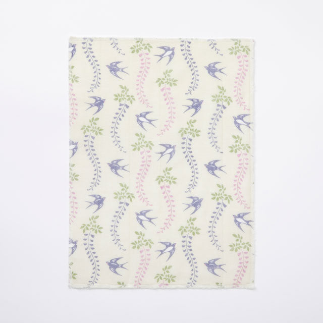 かや織ふきん　藤と燕