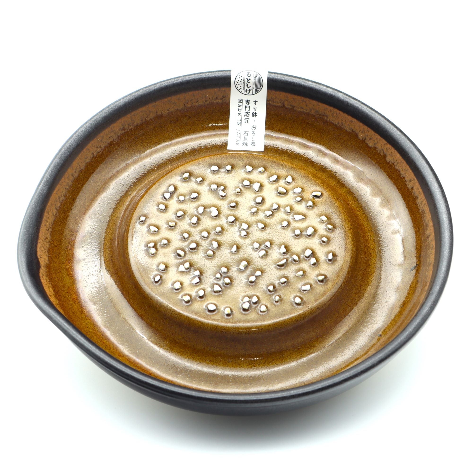 日本製おろし器 もとしげ おろし器 化粧箱入り 大 黒マット – canosa